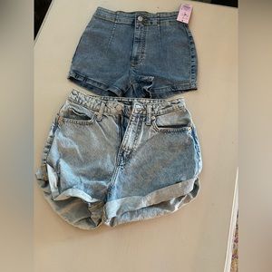 Two pair of wild fable size 2 short shorts